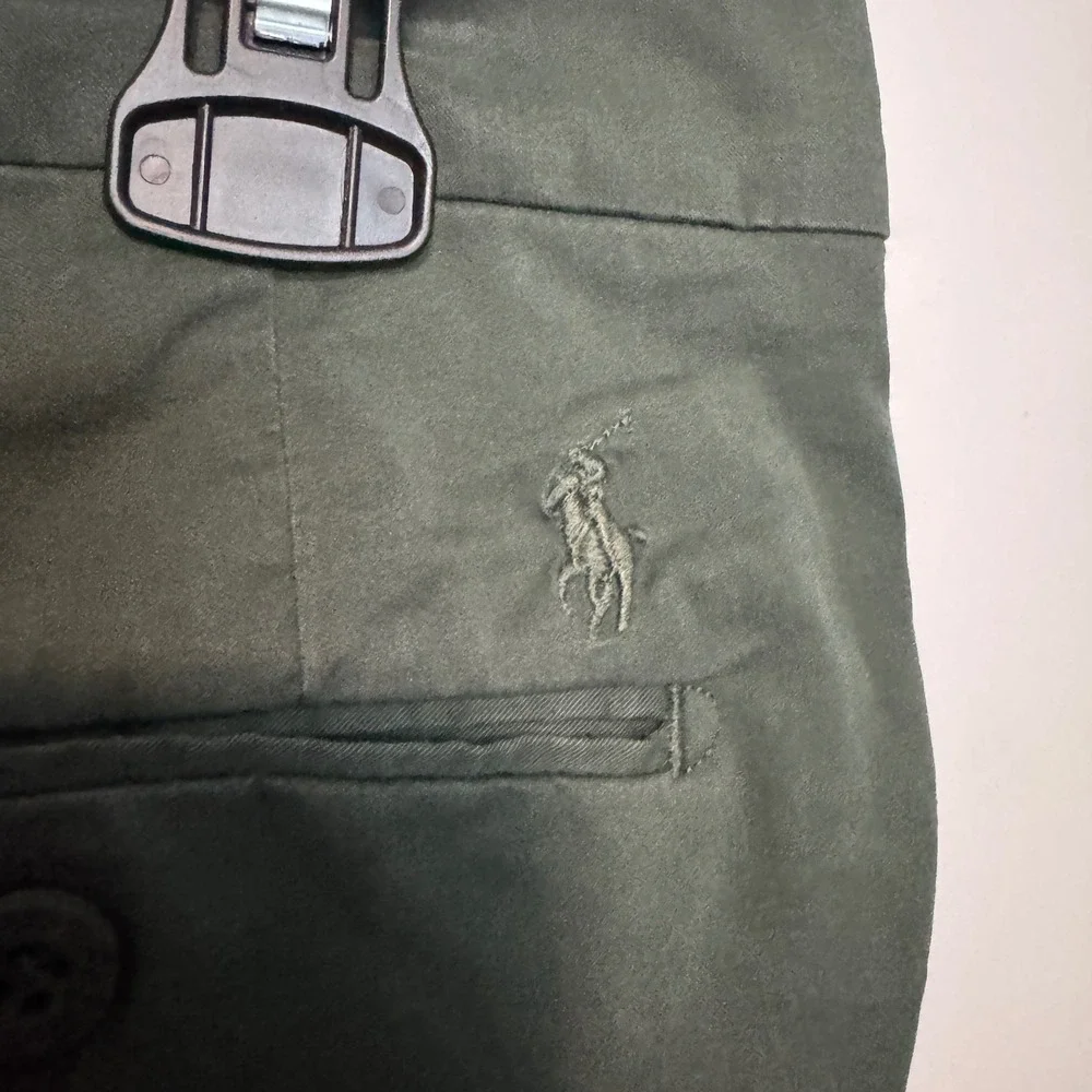 Polo Ralph Lauren Performance Pants Mens 31x30 Green Straight Fit Chino Stretch